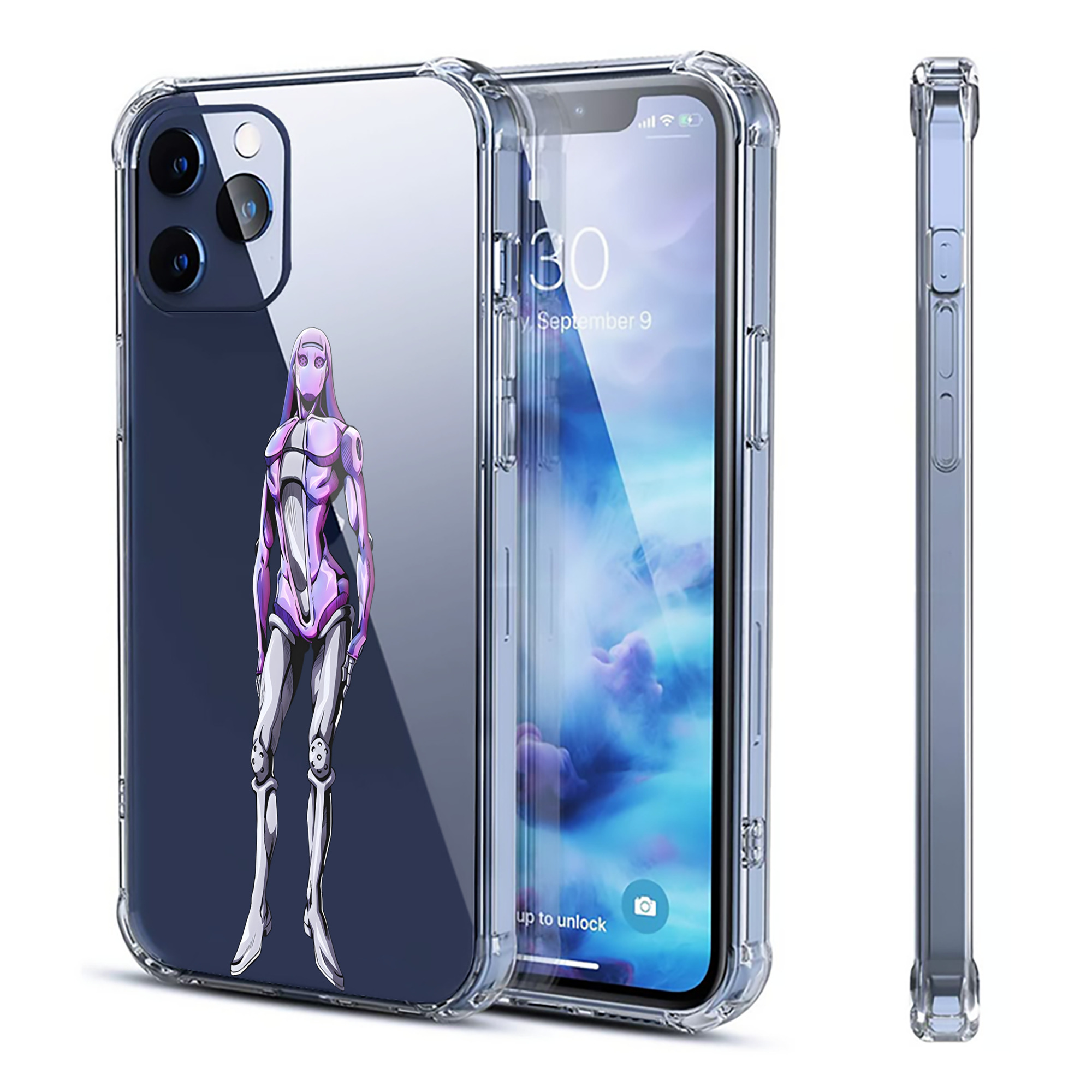 （画像用） ジョジョの奇妙な冒険 JoJo's Bizarre Adventure 【iPhone 12シリーズ対応】透明スマホケース（クリアソフトケース）